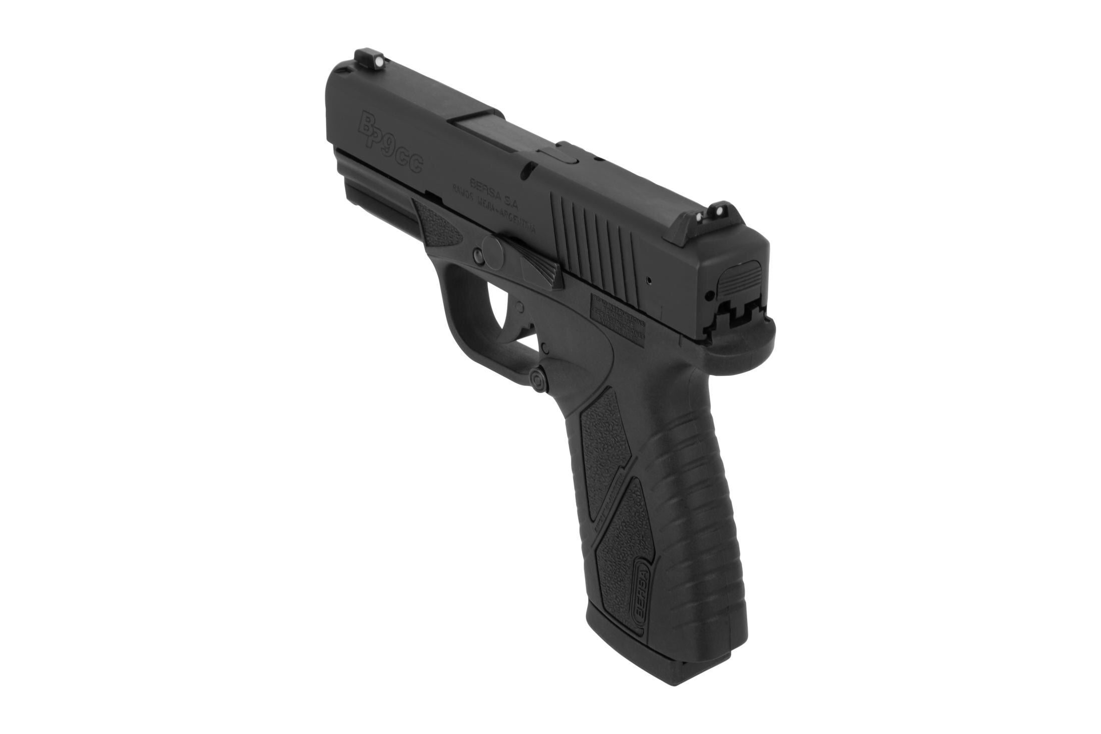 Bersa BP9 Concealed Carry 9mm Pistol - Two 8 Round Magazines - 3.3"